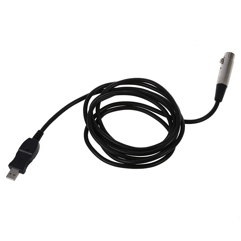 AABB-USB штекер-3 Pin XLR Женский микрофон Микрофон Студийный аудио кабель