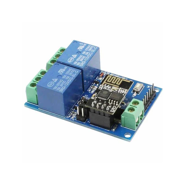 

A15-- 12V ESP8266 Dual channel WiFi Relay module IoT Smart Home for Mobile APP Remote Switch ESP-01