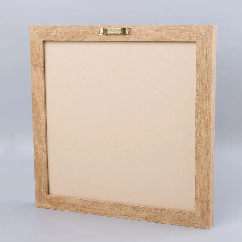 Felt Letter Board 10x10 Inch Retro Wood With 340 White Letters Numbers And Bag AXYF