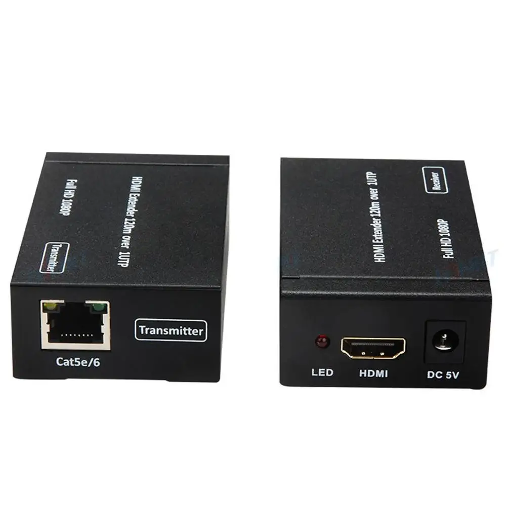 Hdmi удлинитель 60 м 120 м по Ethernet tcp/ip rj45 cat5e cat6 hdmi разделитель усилитель сигнала, передатчик, приёмник для hd DVD PS3