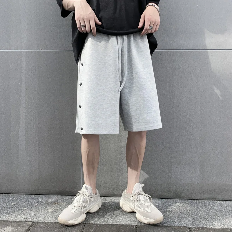 Punk Cargo Shorts Men Sports Harajuku Ins Clothing Men Loose Streetwear Plus Size Running Casual Male Extra Large Summer Shorts