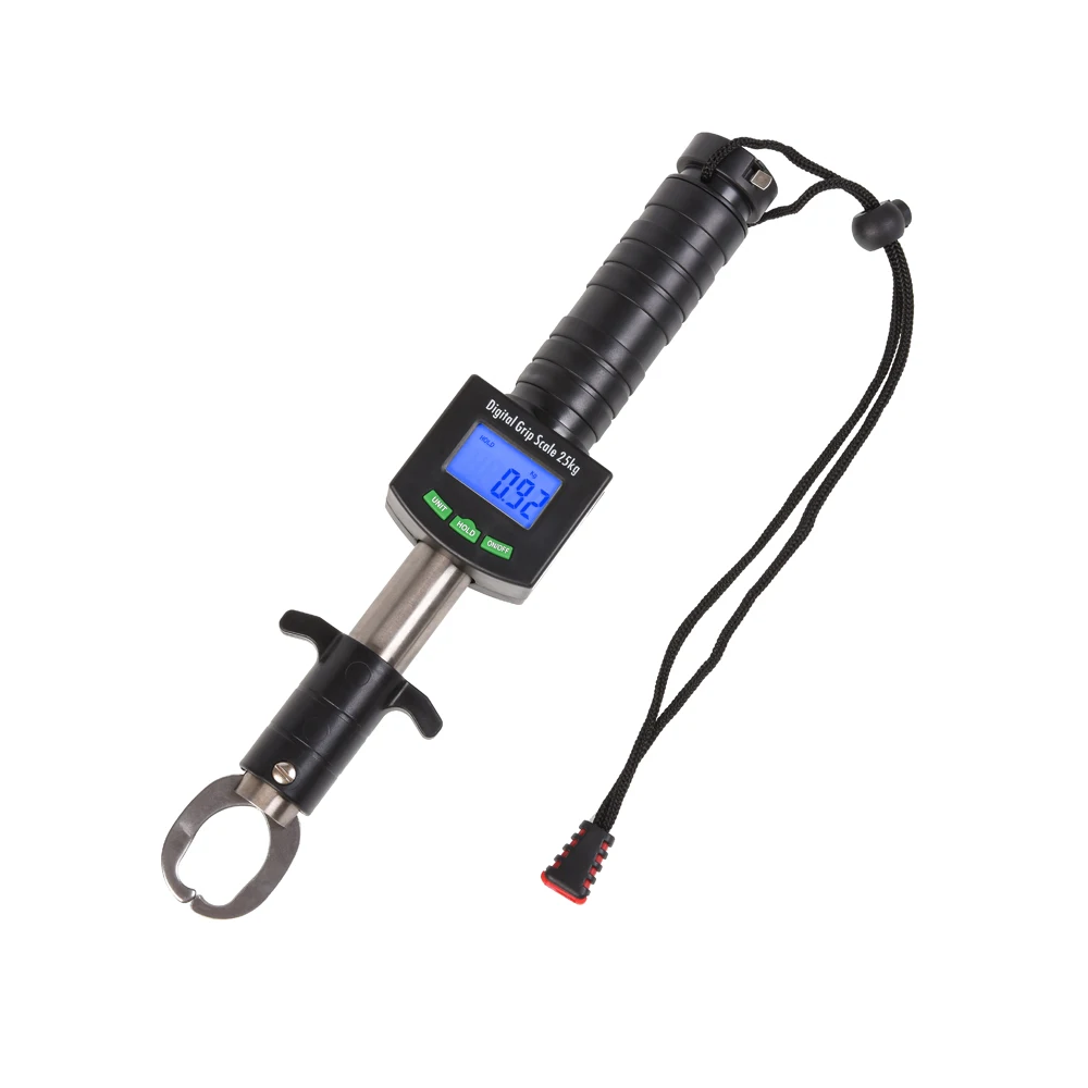 Digital Fish Lip Gripper Grabber Fishing Grip Tackle Pliers Stainless Steel Clip Fish Holder with Scale Ruler