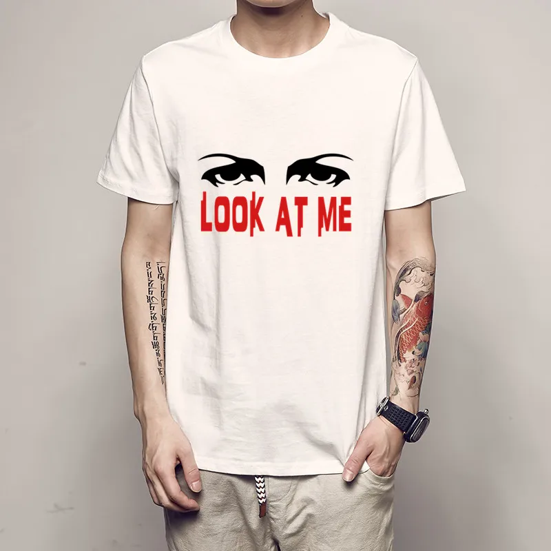 Mens Clothing Hip Hop Streetwear T Shirts Casual Rick &amp Morty Shirt Ronaldo Look At Me Camiseta Masculina Sweatshirts | Мужская