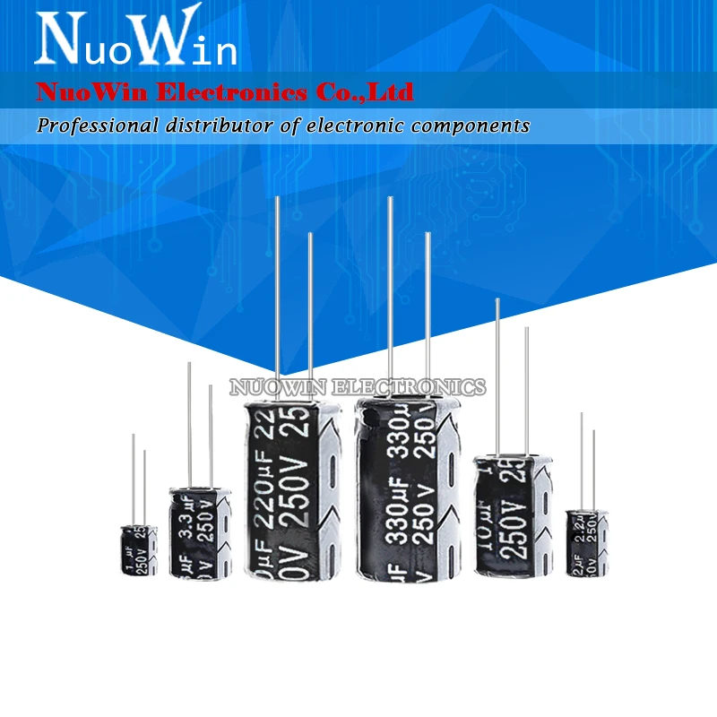 Алюминиевый электролитический конденсатор 5 шт. 250 В 1 мкФ 2 3 4 7 10 22 33 47 100 220 330 |