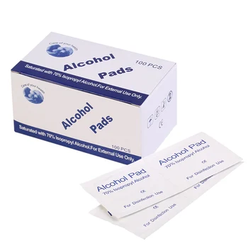 

100PCS Disposable Sterilized Cotton Pads Mobile Phone Cleaning Wipe Skin Cleaning Sanitary Wipes