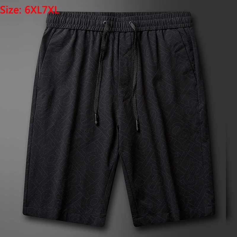 Men's Pants Breathable Casual Pant High Quality Knee Length Elastic Waist Drect Sell Extra Large Super Big Plus Size L-6XL 7XL | Мужская