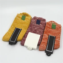 Плотные женские хлопковые носки, сохраняющие тепло, пушистые носки, теплые одноцветные зимние толстые носки для женщин, высокое качество