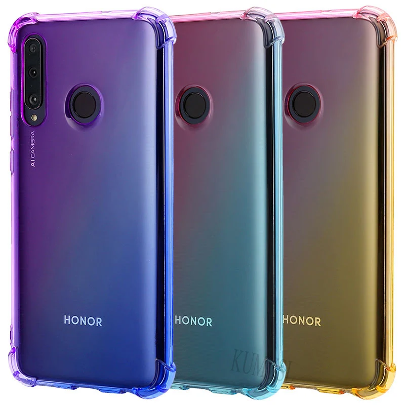 

Gradient airbag Case For Huawei P30 P20 Lite P Smart Plus Y7 Y6 Y9 Prime 2019 Nova 5 5i 3 3i Honor 10i 20i 20 PRO Soft Cover