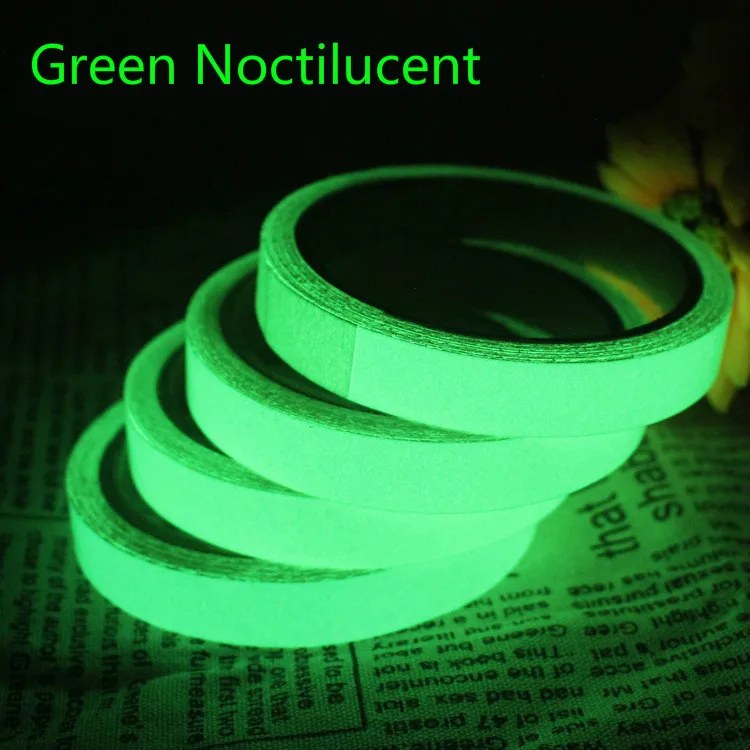 

Green/Blue/Orange Luminous Tape Night Vision Glow In Dark Self-adhesive Warning Tape Safety Security Home Decoration Tapes