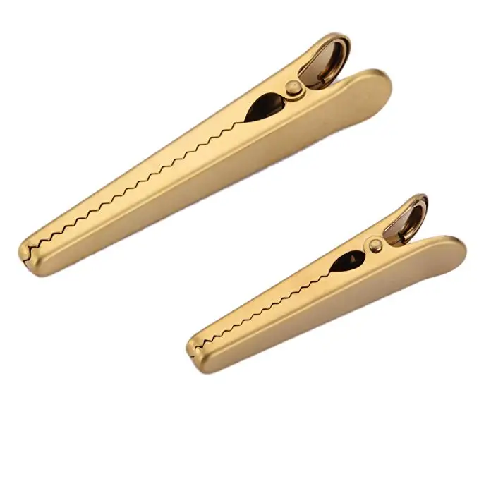 Premium Stainless Steel Gold Measuring Scoop Set With Bag Clip Coffee Scoop Set