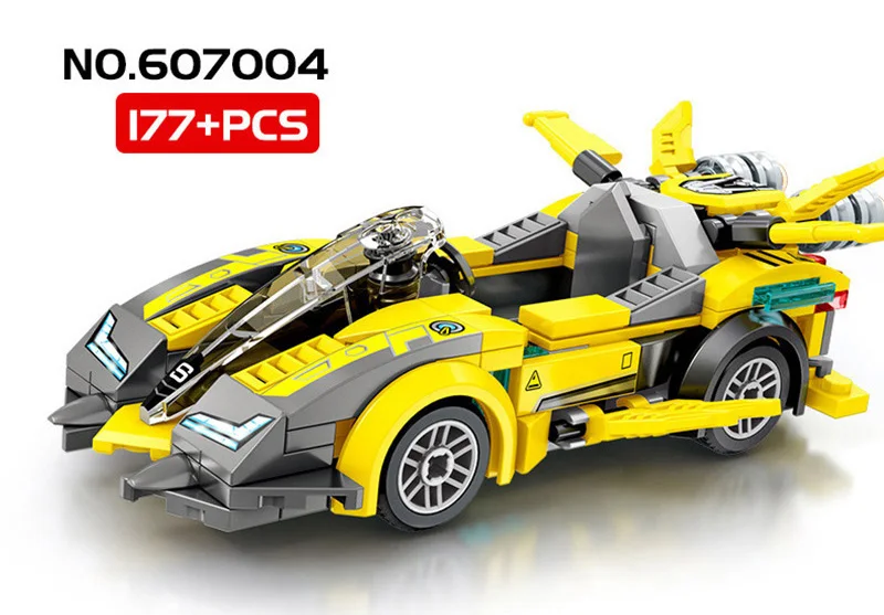Блоки sembo Diamond Car GTR совместимы с Technic speed Voiture Ford Mustang Строительные кирпичи развивающие игрушки подарки на день рождения для мальчиков - Цвет: 607004