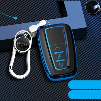 

High quality Soft TPU+ABS Car Key Case Full Cover For Toyota Prius Camry Corolla C-HR CHR RAV4 Prado 2018 keychain Accessories