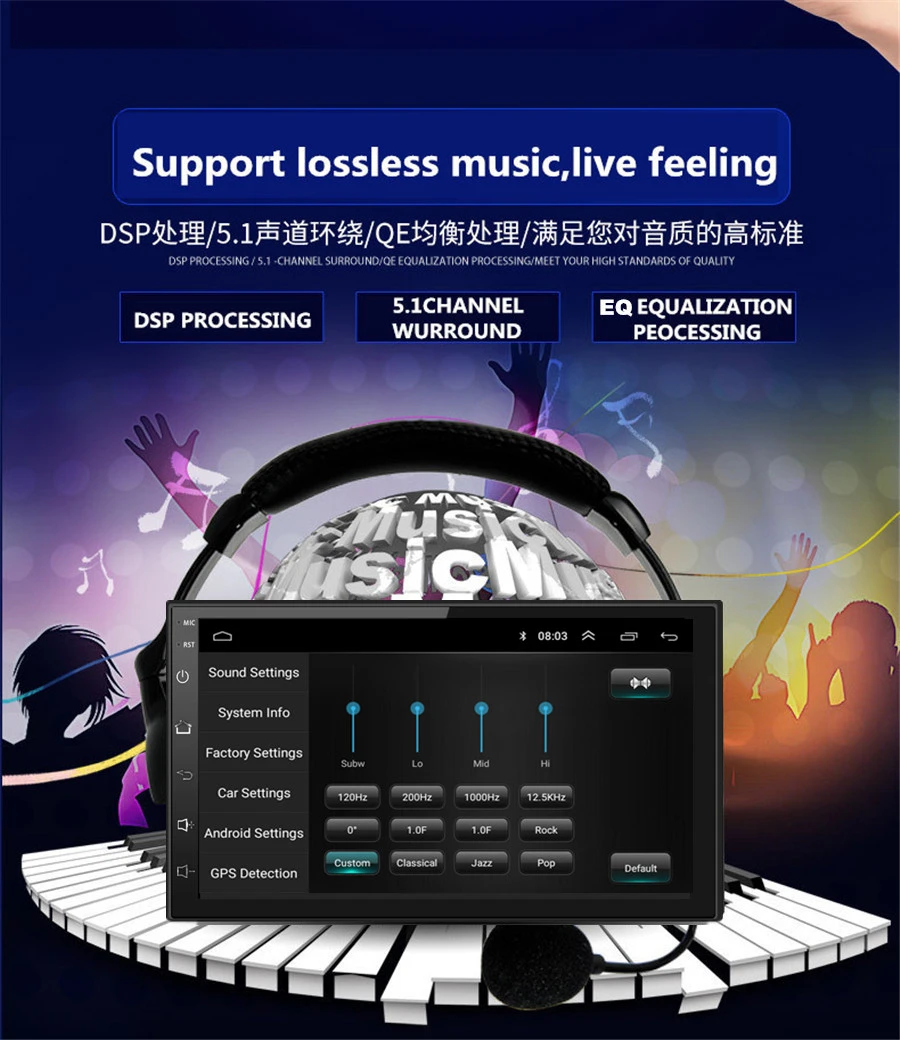 " 2Din Android 9,1 автомобильный радиоприемник MP5 четырехъядерный 2+ 32 ГБ gps Wifi 3g 4G Mirror Link FM