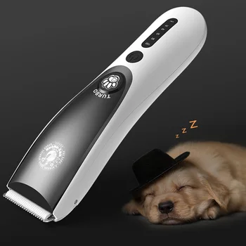 

Home Dog Handheld Speed Adjust USB Charging Pet Cat Shaving Styling Tools Cutting Grooming Durable Hair Clipper LED Display