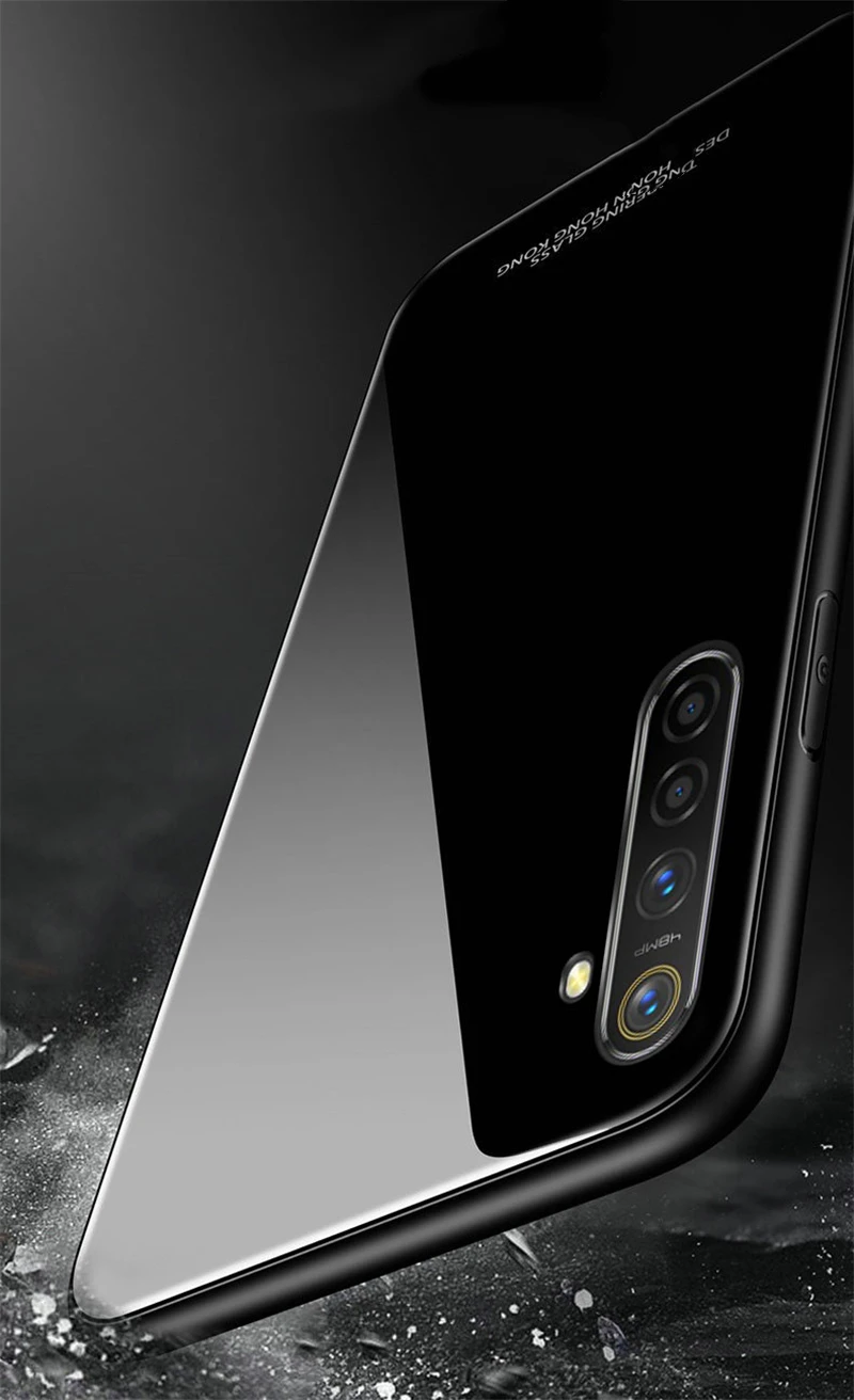 Роскошный чехол из закаленного стекла для OPPO Reno ACE чехол мягкий силиконовый Жесткий полное заднее покрытие чехол s для Realme X2 Pro противоударный чехол