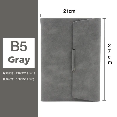 B5 Gray 1 шт. Ретро креативная Подарочная коробка кожаная Библейская трав Журнал Блокнот папка блокнот А5 дневник Еженедельный планировщик - Цвет: B5 Gray