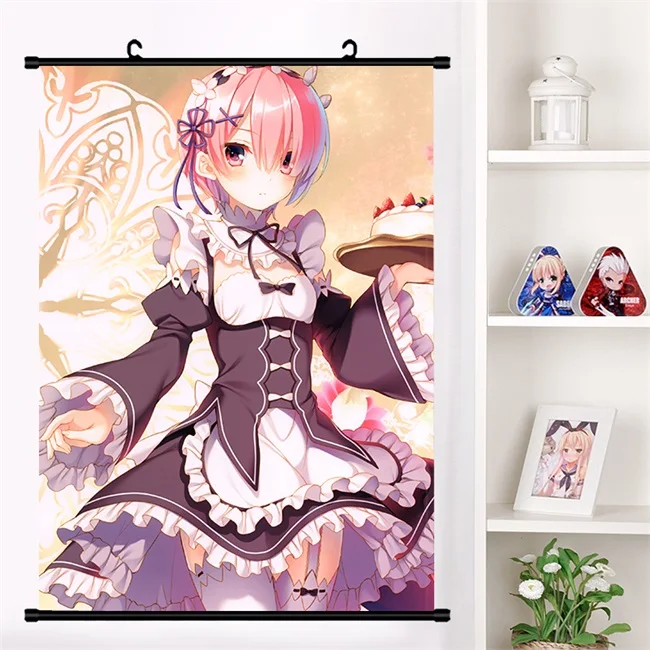 Аниме Re: zero kara hajimeru isekai seikatsu Beatrice Emilia настенный плакат коллекция домашнего декора - Цвет: C