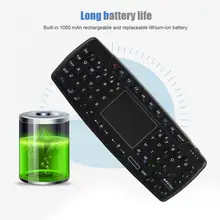 69 клавиш+ тачпад 2,4G Беспроводная подсветка силиконовые кнопки Air mouse Smart Keyboard Mini Keyboard