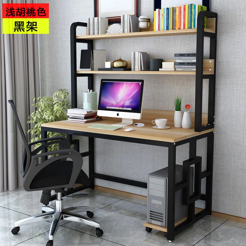 

Economical Students Computer Desktop Table Home Office Desk with Bookshelf Combination Children Writing Desk Study Table