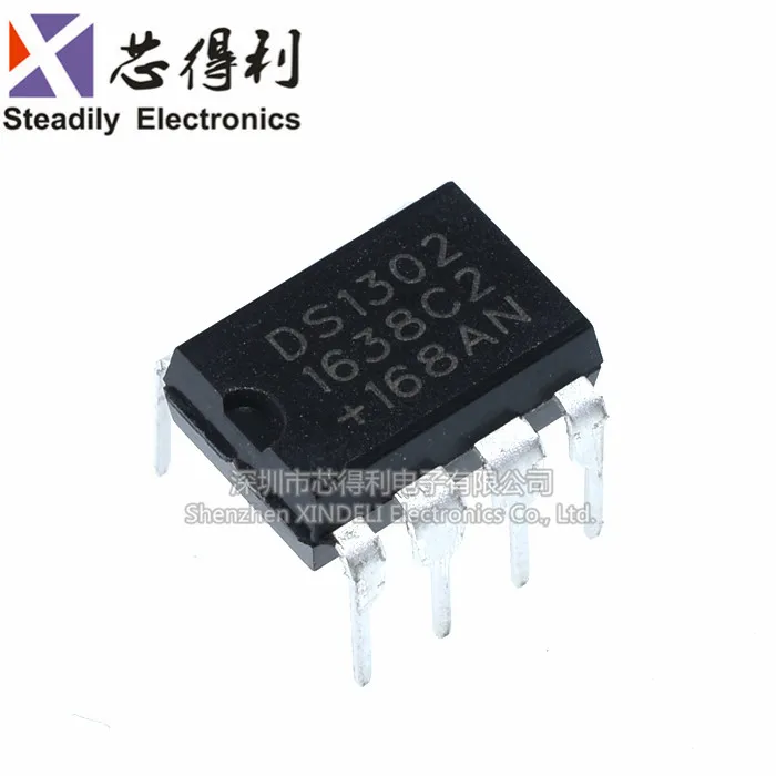 Тактовая цепь Ds1302 Ds1302n 10 шт./лот Часы реального времени Dip-8 | Электронные
