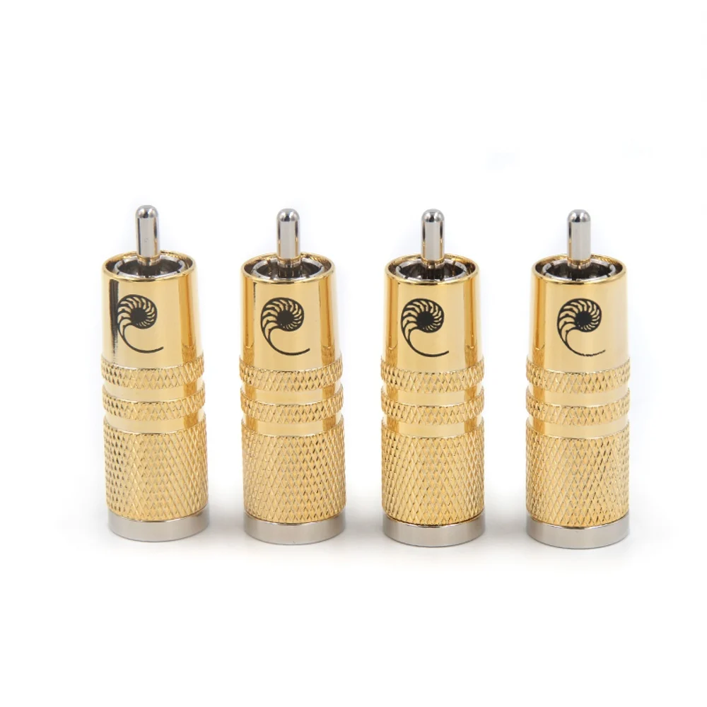 Cabo de Conexão Elétrico de 9 mm para Áudio Macho Srca Plugue Cabo Termorretrátil Hifi Prateado Rca - Image 2