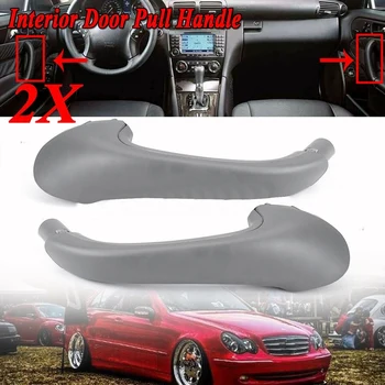 

Upgraded Front Left & Right Interior Door Pull Handle Set for Mercedes-Benz W203 C-Class 2003-2007(Gray)