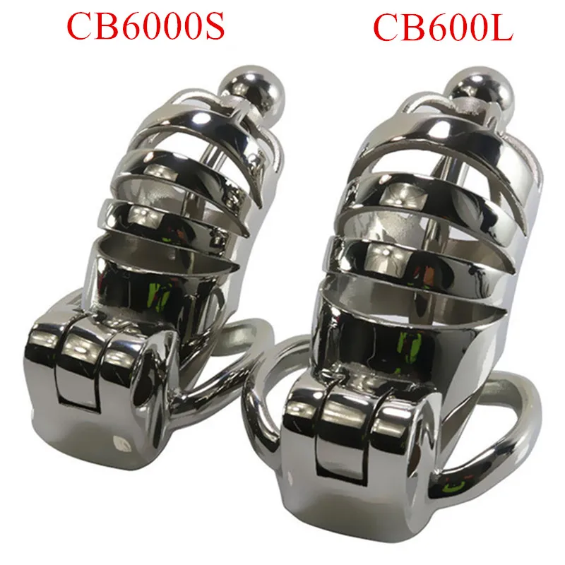 Нержавеющая сталь Мужской Целомудрие устройство катетеры CB6000L CB6000S Металл