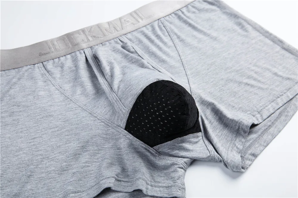 JOCKMAIL модал Мужское нижнее белье боксершортики сетка Мошонка уход капсула функция молодежное здоровье сеульская выпуклая разделительная пестрые трусы