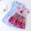 Kids Dress 2022 New Cotton Spring and Summer  Frozen Girls Party Dress  Sequined Princess Dress Toddler Girl Dresses ► Photo 3/4