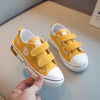 

Girls canvas shoes 2020 summer new fashion children's net red board shoes spring models boys soft bottom non-slip casual shoes