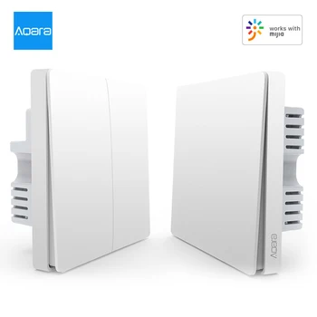 

Aqara Wall Switch Intelligent Home Switching Remote Control Home Kit Mi Home App(Single Firewire One/ Double Key Version)