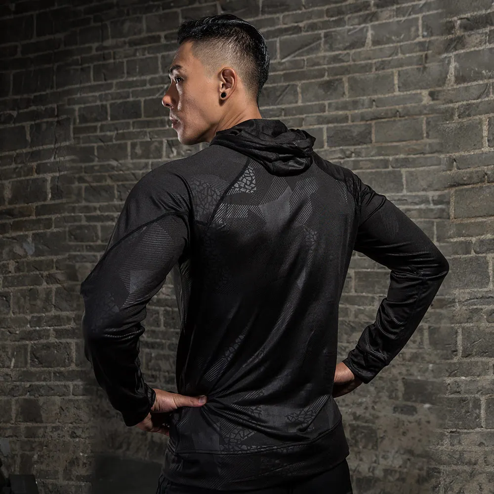 

Men's Quick-Drying Top Hoodie Outdoors Running Jacket Bodybuilding Sweatshirt Fitness Training Polyester Zipped Jacket Gym Sport
