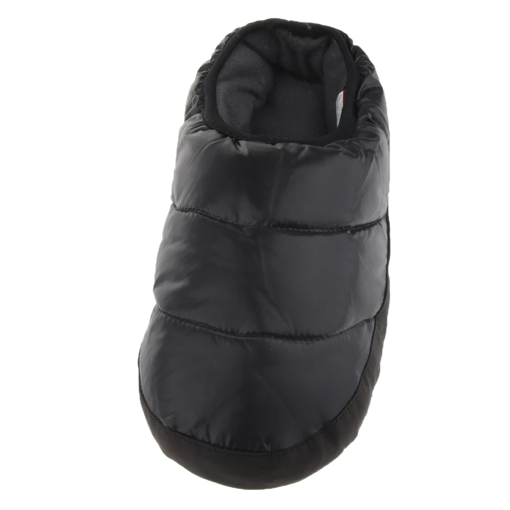 Slip on Duck Down Camping Slipper Unisex Winter Warm Non-slip Home Booties Waterproof Down Slipper