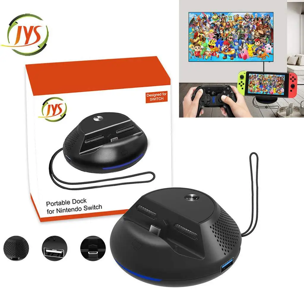 Переключатель HDMI базовый коммутатор док-станция портативная база NS рассеивание тепла зарядный Базовый адаптер