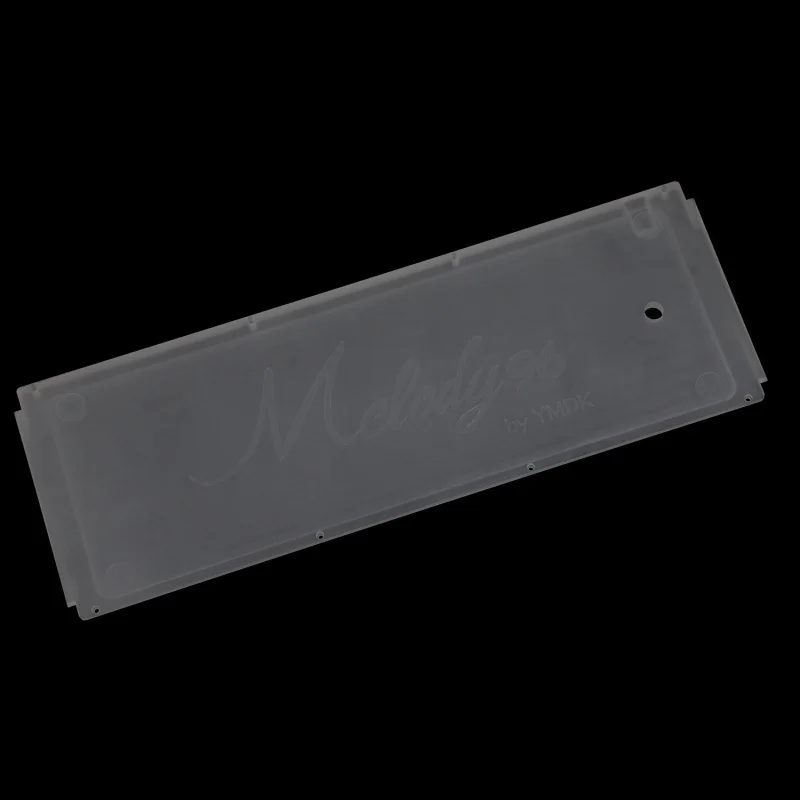 CNC Acrylic Bottom YMDK Melody 96 PVD латунная пластина алюминиевая пластина акриловое дно для Melody 96 чехол клавиатура - Цвет: CNC Acrylic Bottom