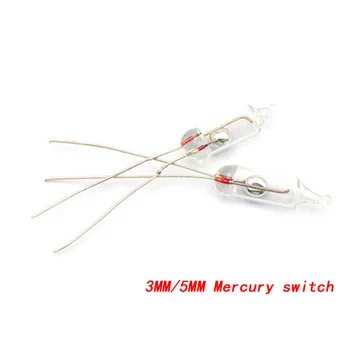 

10PCS 3MM 5MM Mercury switch Tilt switch Unidirectional NEW