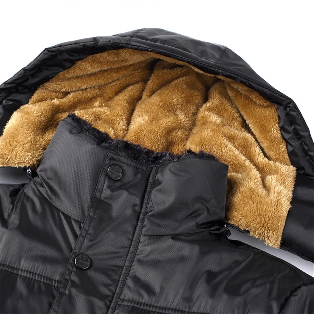 JAYCOSIN зимняя теплая куртка мужское качественное утепленное хлопковое пальто теплая куртка с капюшоном и длинными рукавами верхняя одежда пальто