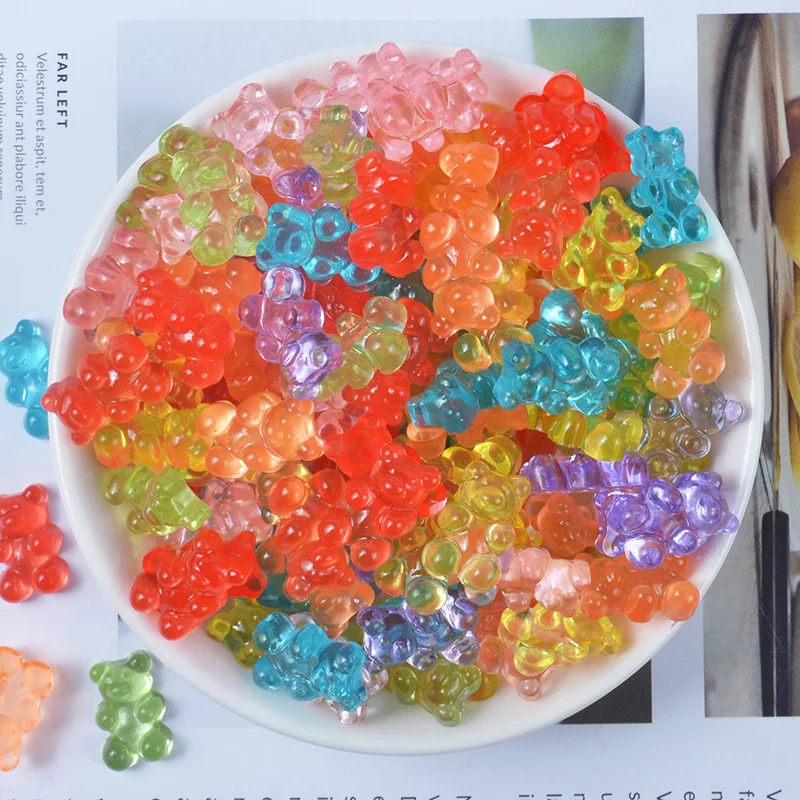 10pcs/bag Simulation Fudge Bear Lizun Playdough Super Light Clay Cloud Slime Supplies Cream Gel Materials DIY Crystal Mud Filler | Игрушки и