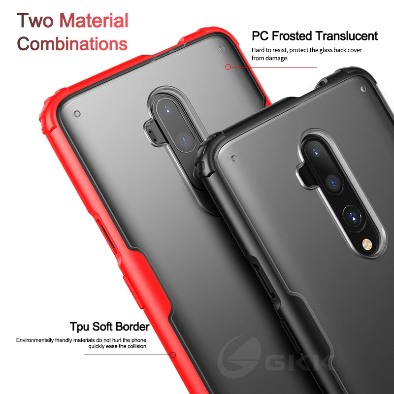Translucence Matte Business Perfect Fit Case for Oneplus 7T Pro Case Anti-knock Soft TPU Edge Cover For Oneplus 7T Pro Coque