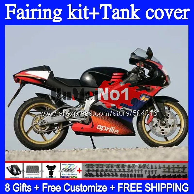 RS125R для Aprilia RS 125 R RR RS4 31MC. 56 красные, черные RS-125 1999 2000 2001 2002 2003 2005 RS125 99 00 01 02 03 04 05 обтекатель