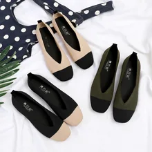 summer and autumn new style women's single shoes, flat sole, non slip cloth shoes, comfortable and breathable grandma's shoes