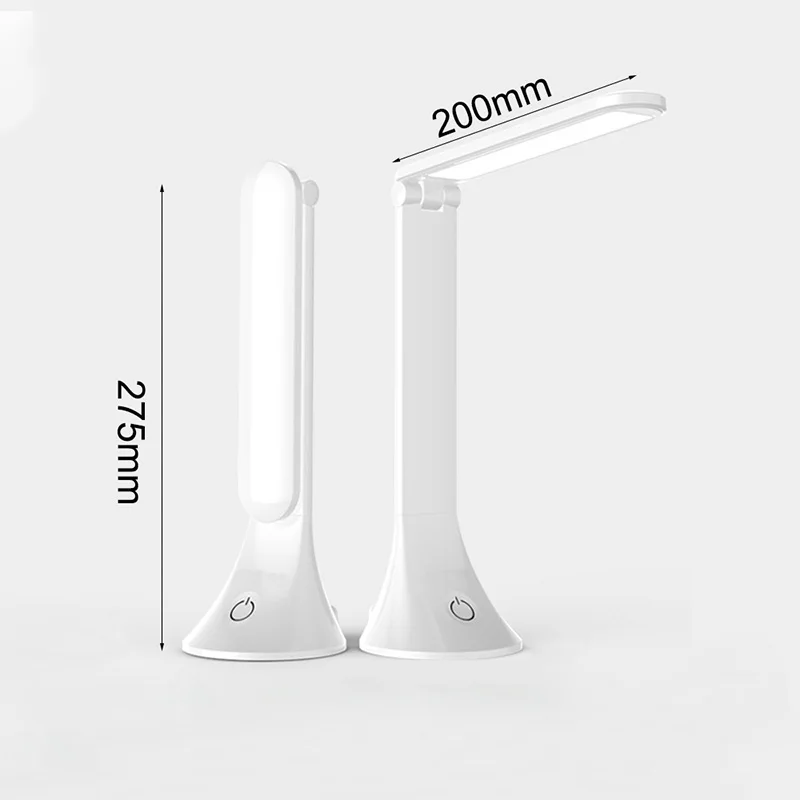 Eye Protect LED Table Light Touching 3 Level Dimmable Desk Lamp USB Chargeable Aluminum Alloy Folding Study Lamps