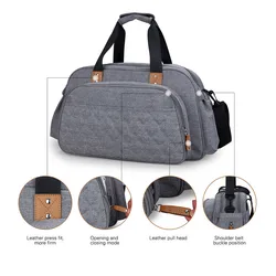Sac à couches pour bébé, sac à dos multifonctionnel avec lit à langer, maman, chariot de maternité, organisateur de poussette, grand lit Portable de voyage 