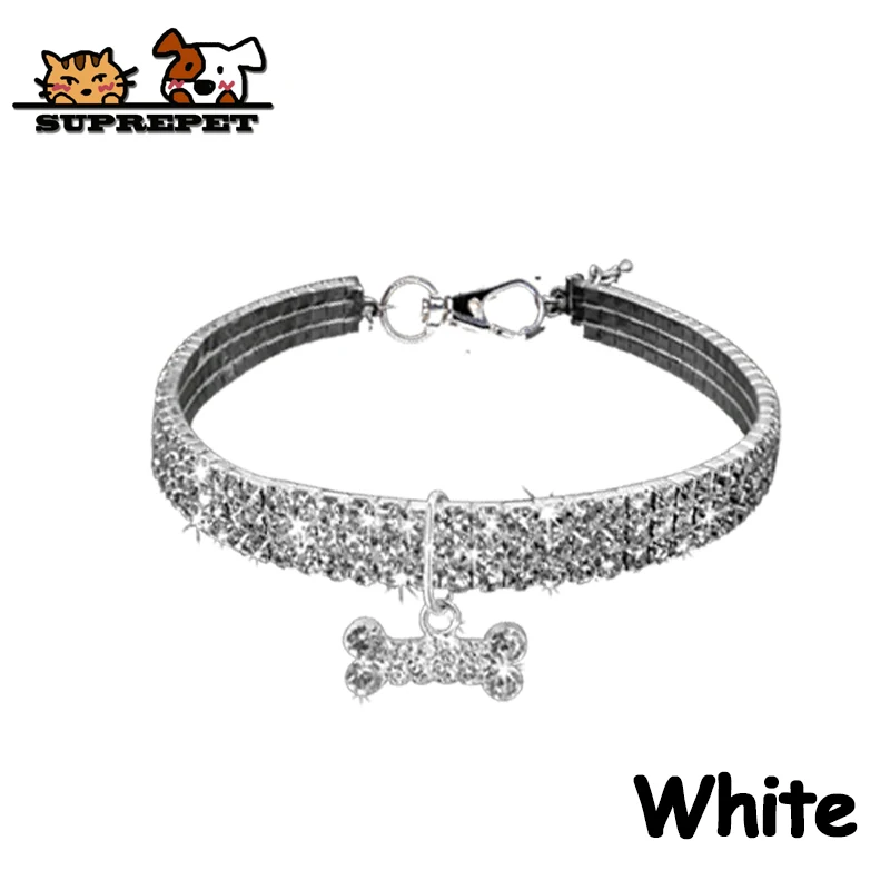SUPREPET кошка собака котенок Кристалл Алмаз ошейник животное ожерелье яркие кости