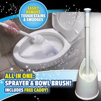 

3 In 1 Replacement Toilet Brush Head Holder Clean Tools Toiletborstel Home Bathroom Accessories Sprinkler Brush