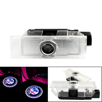 

2x for Alfa Romeo159 LED Car Door Welcome Light Logo Projector for Alfa Romeo 156 Giulietta Giulia Mito Stelvio Brera Spider