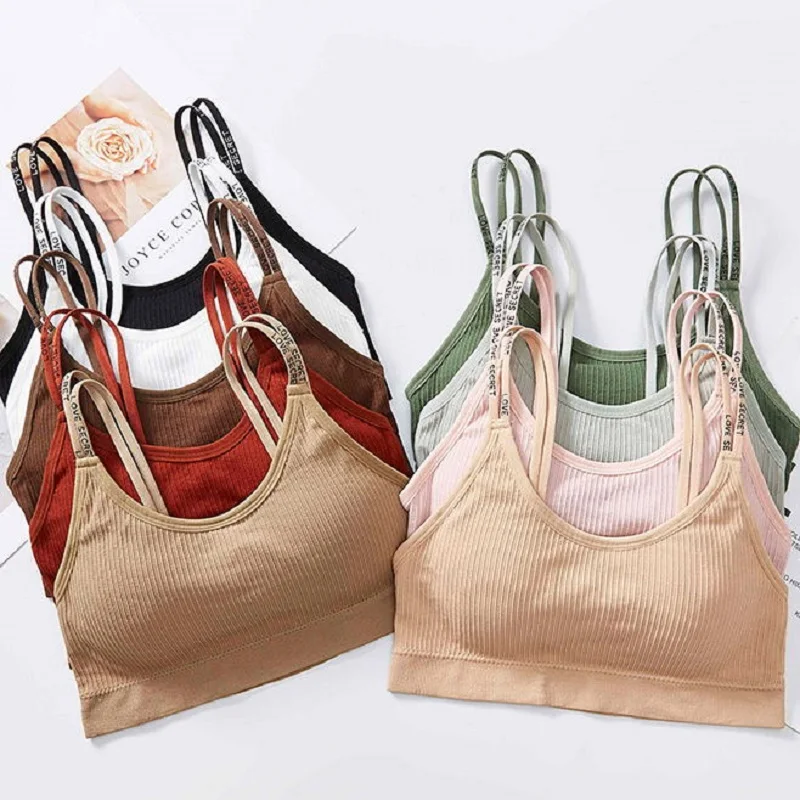 

Top Sports Bra For Women Girly Fitness Bralette Comfortable Breathable Chest Wrap Vest Seamless Free Size Sling Beauty Back New