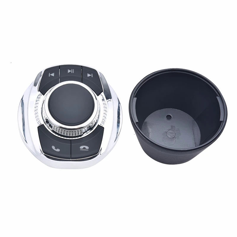SPEEDWOW Универсальный чашки Форма с светодиодный светильник 8-ключ автомобиля Беспроводной рулевого колеса Управление кнопка для автомобиля Android навигации плеер