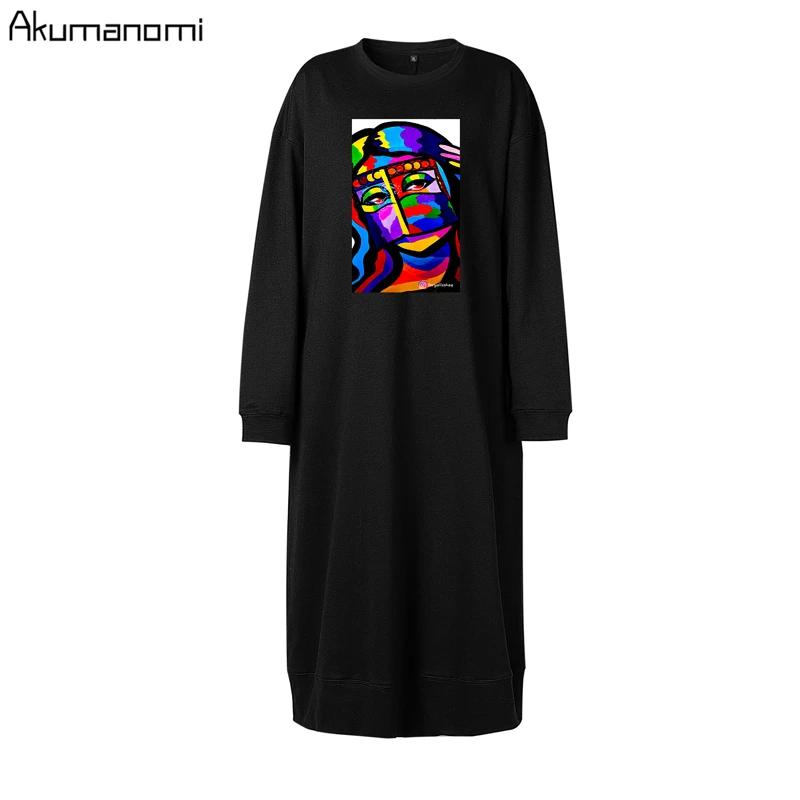 Размера плюс черное женское длинное платье 7xl 6xl 5xl 4xl 3xl Xxl повседневное