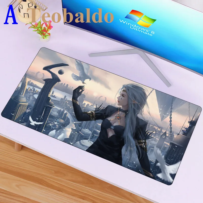 60X30 см Коврик для мыши сексуальная девушка Ghost Blade игровой коврик для мыши большой резиновый замок стол для портативного компьютера ноутбука коврик аксессуары для ПК